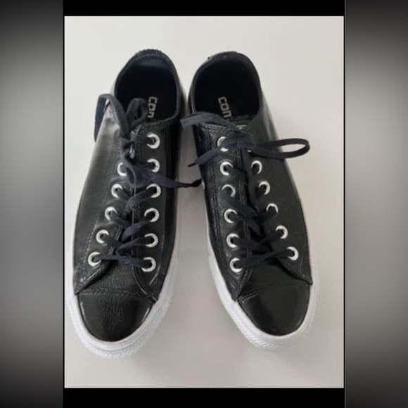 Black patent leather converse - Picture 2 of 6